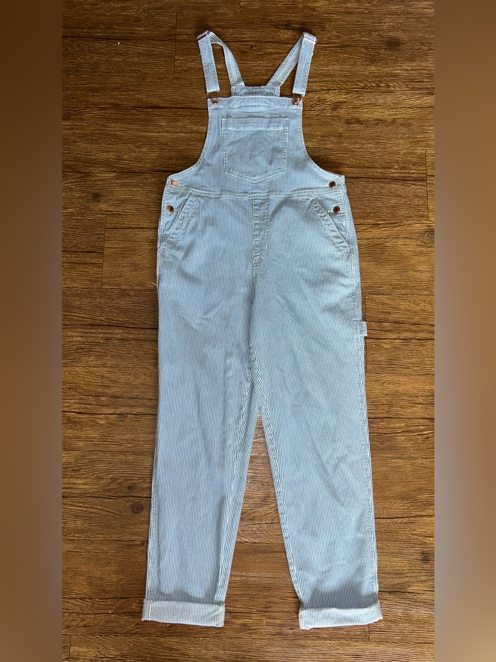 Universal Thread Light Blue Denim Overalls with Bib Pocket
